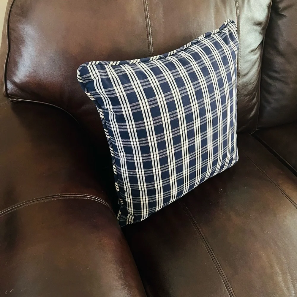 Waverly blue plaid